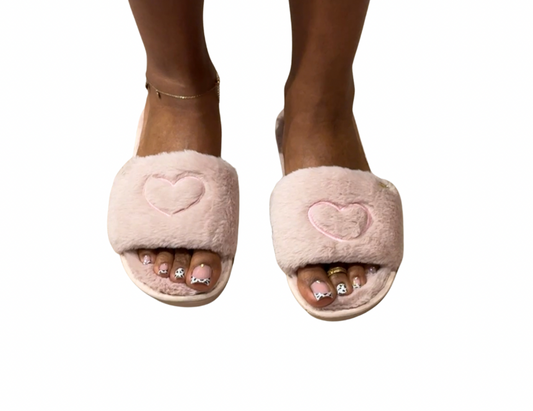 Chausson Luna rose délicat + sac satin Madleen