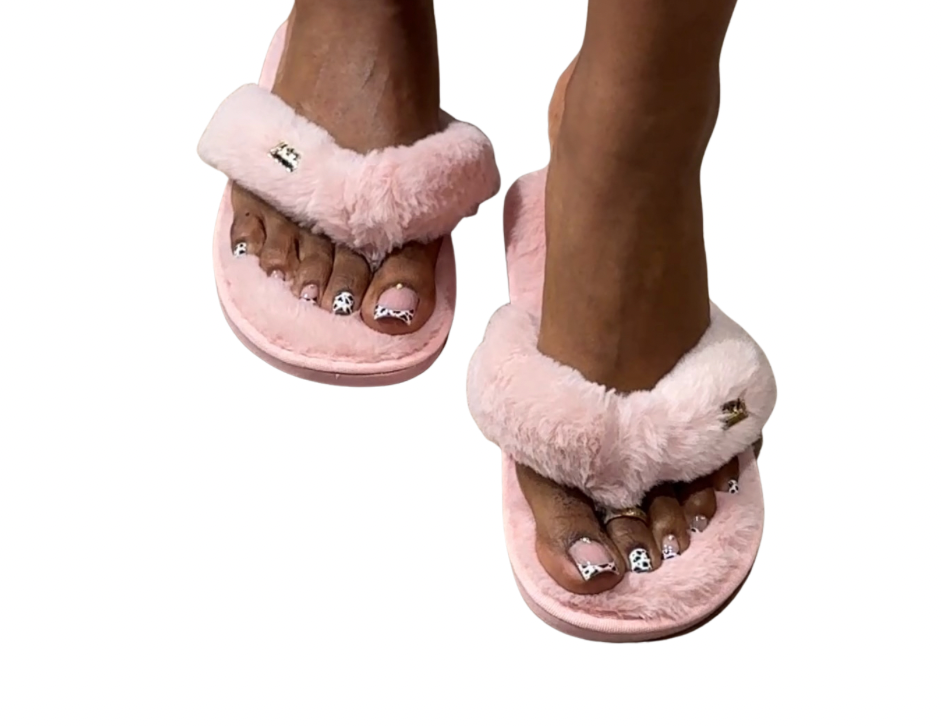 Chausson Serena rose délicat + sac satin Madleen