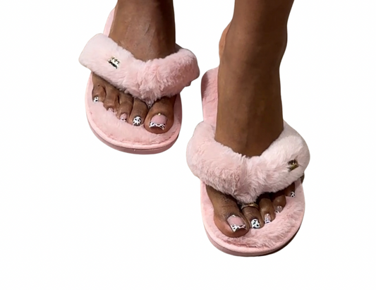 Chausson Serena rose délicat + sac satin Madleen